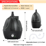 BETAZOOER Reptile Humidifier (Black/2.5 L)